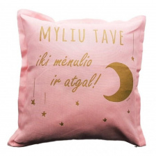 BUBOO pagalvė MYLIU TAVE, pelenų rožė