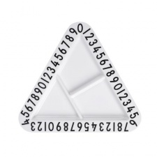 Design Letters trikampė užkandžių lėkštė