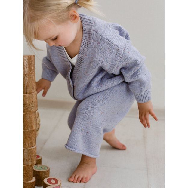 KIDS OF APRIL megztos kelnės 1-2 m, lavender