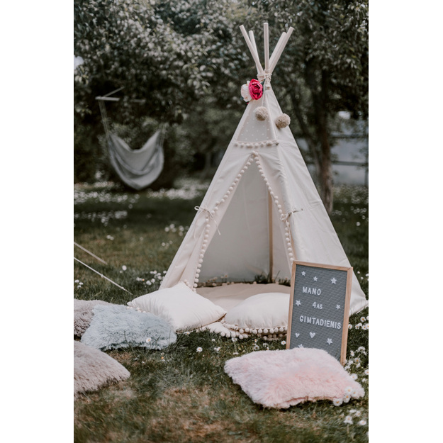 MINI CAMP palapinė | natūrali balta KAY