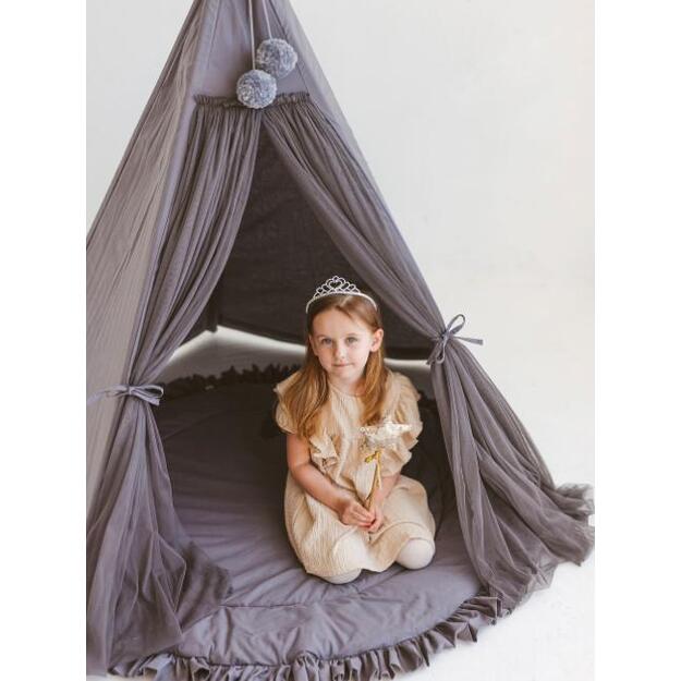 MINI CAMP palapinė be kilimėlio | pilka FAIRY TULLE