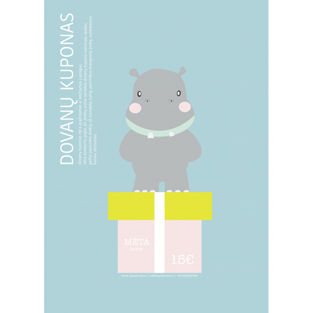 MĖTA HOME dovanų kuponas 15 Eur