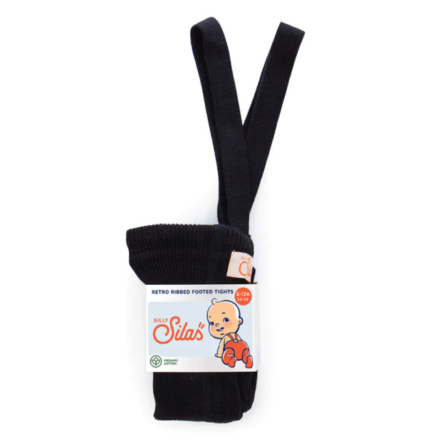 SILLY SILAS pėdkelnės su petnešomis 2-3 m. BLACK