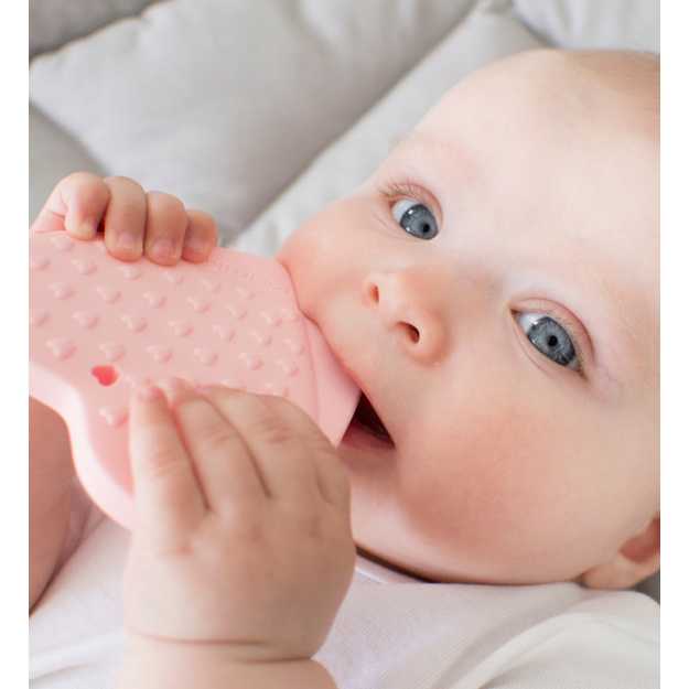 ECOteething silikoninis kramtukas dantukas, mėlynas