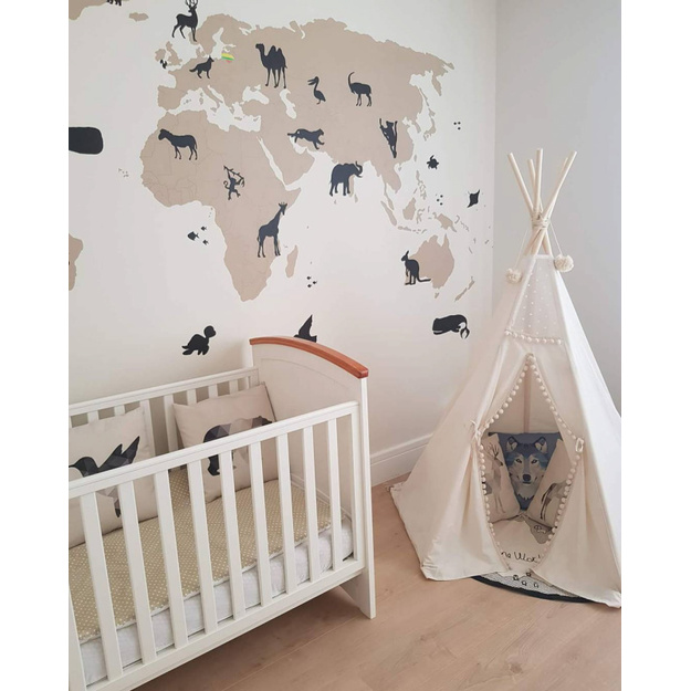 MINI CAMP palapinė su kilimėliu | natūrali balta KAY