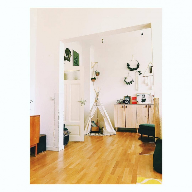 MINI CAMP palapinė su kilimėliu | natūrali balta KAY