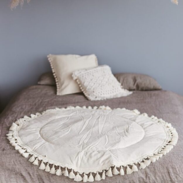 MINI CAMP palapinė su kilimėliu | natūrali balta NUKA