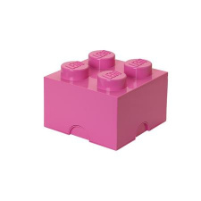 LEGO storage brick 4 bright purple