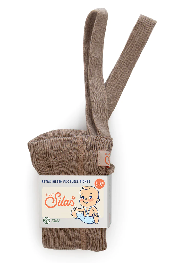 SILLY SILAS pėdkelnės be pėdučių su petnešomis 1-2 m. COCOA BLEND