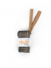SILLY SILAS pėdkelnės be pėdučių su petnešomis 3-4 m. CHARCOALY BROWN