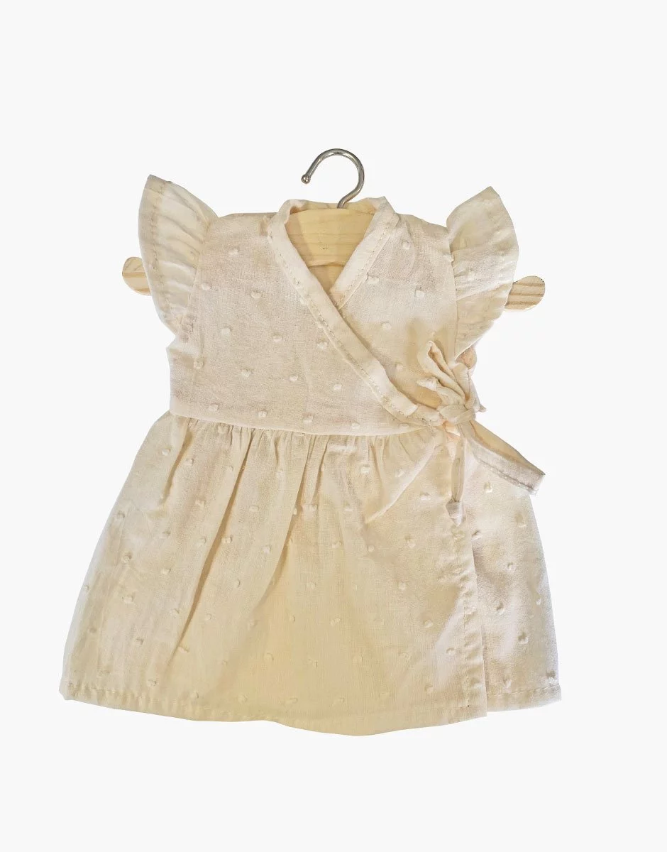MINIKANE doll dress, Ecru