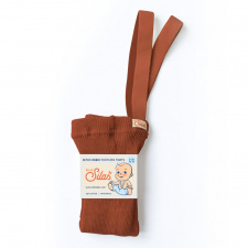 SILLY SILAS footless tights 3-4 y. CINNAMON