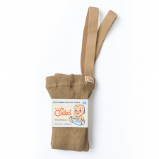 SILLY SILAS pėdkelnės be pėdučių su petnešomis 2-3 m. LIGHT BROWN
