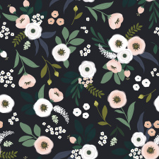 LILIPINSO tapetas | FLOWERS ON DARK BACKGROUND | PRE-ORDER