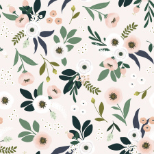 LILIPINSO tapetas | FLOWERS ON LIGHT BACKGROUND | PRE-ORDER