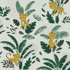 LILIPINSO tapetas | CHEETAH & TROPICAL LEAVES | PRE-ORDER