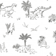 LILIPINSO tapetas | MONOCHROME DINOSAURS | PRE-ORDER