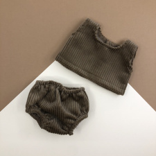 MINIKANE brown velvet set
