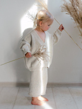 KIDS OF APRIL megztinis su sagomis 1-2 m, natural