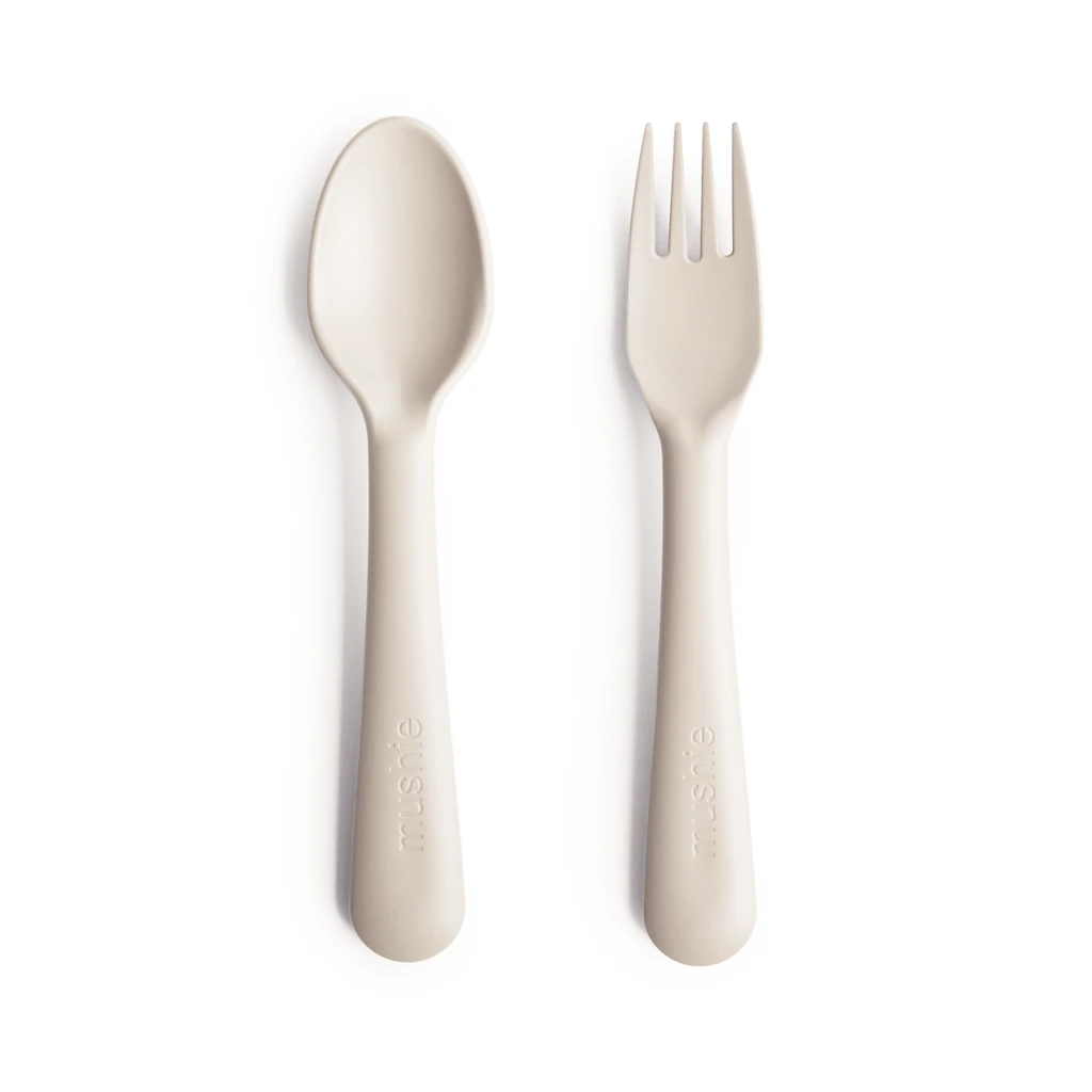 MUSHIE fork and spoon set, Cloud