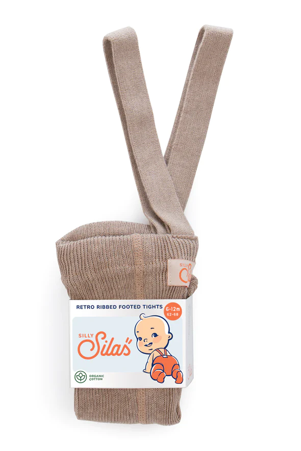 SILLY SILAS pėdkelnės be pėdučių su petnešomis 1-2 m. PEANUT BLEND
