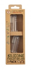 Jack N' Jill Silicone Finger Brush 2 Pack - Stage 1 (6M - 12M)