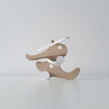 PINCH TOYS medinis lėktuvas ir sraigtasparnis