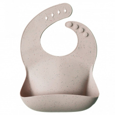 MUSHIE bib, Sand Terrazzo