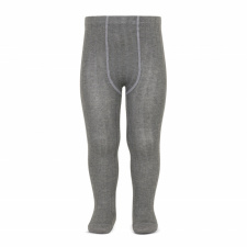 CONDOR wide-rib basic tights, light grey